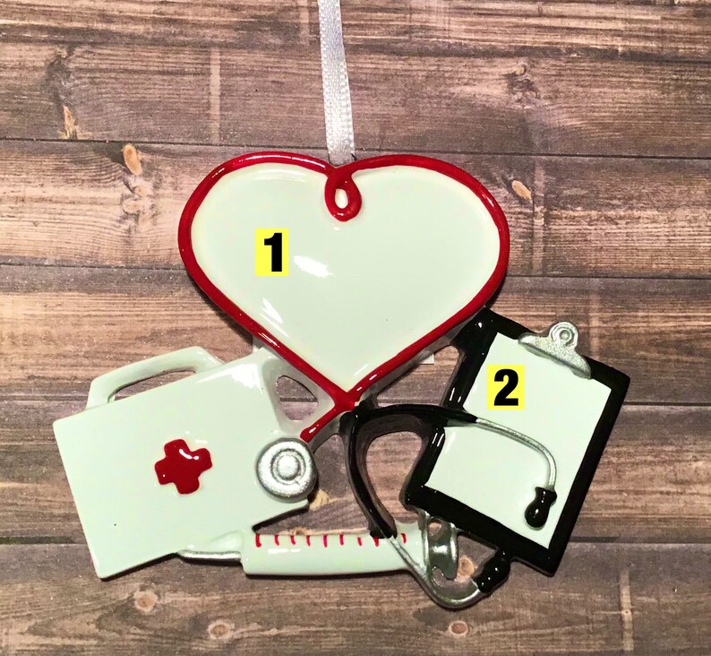Personalized medical stethoscope ornament / medical kit / Etsy