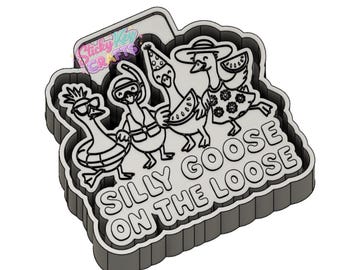 Silly Goose Summer 3D STL File Freshie Mold Housing