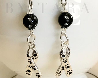Animal Awareness dangle charm earrings/ stainless steel/ hypoallergenic / charm earrings