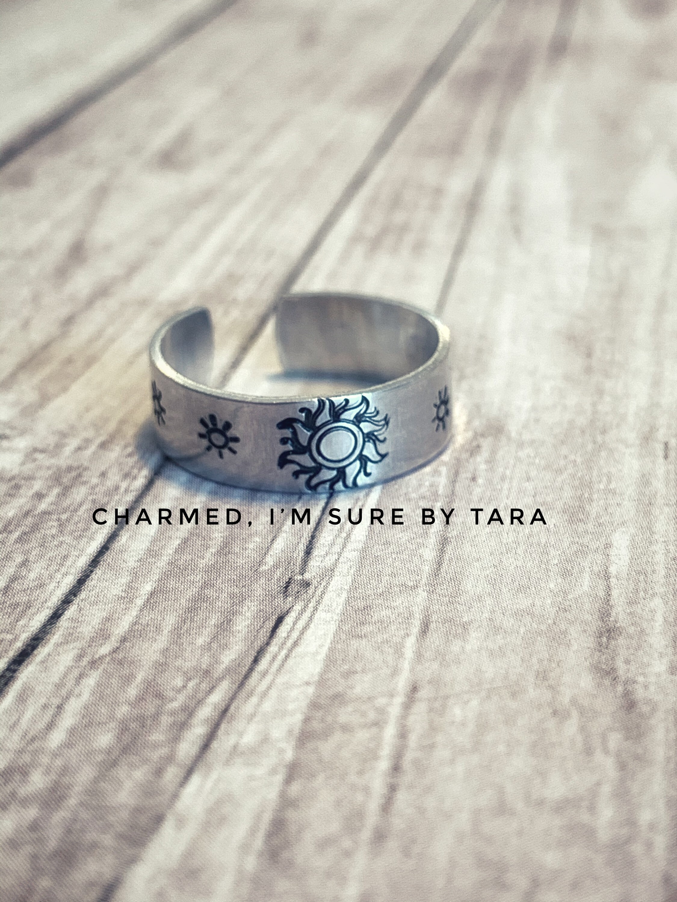 Sun Hand Stamped Ring - Etsy