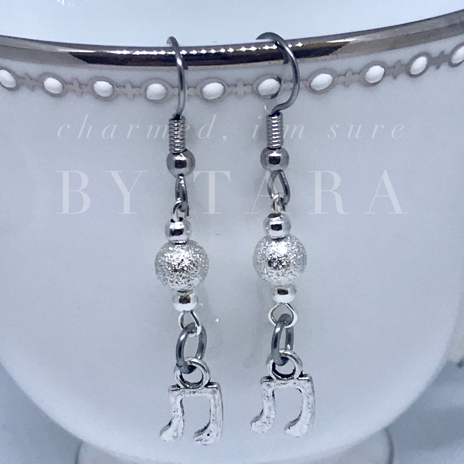 Music Note Dangle Charm Earrings Etsy