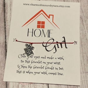 Realtor charm wish bracelet/ real estate / gift idea