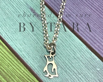 Penguin charm necklace