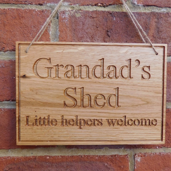 PERSONALISED SIGN, Engraved  Wood Sign, Oak Plaque, Custom Sign, Garden Door Shed Sign, Personalised Gift, Hotel B&B Room Name, Pet Memorial