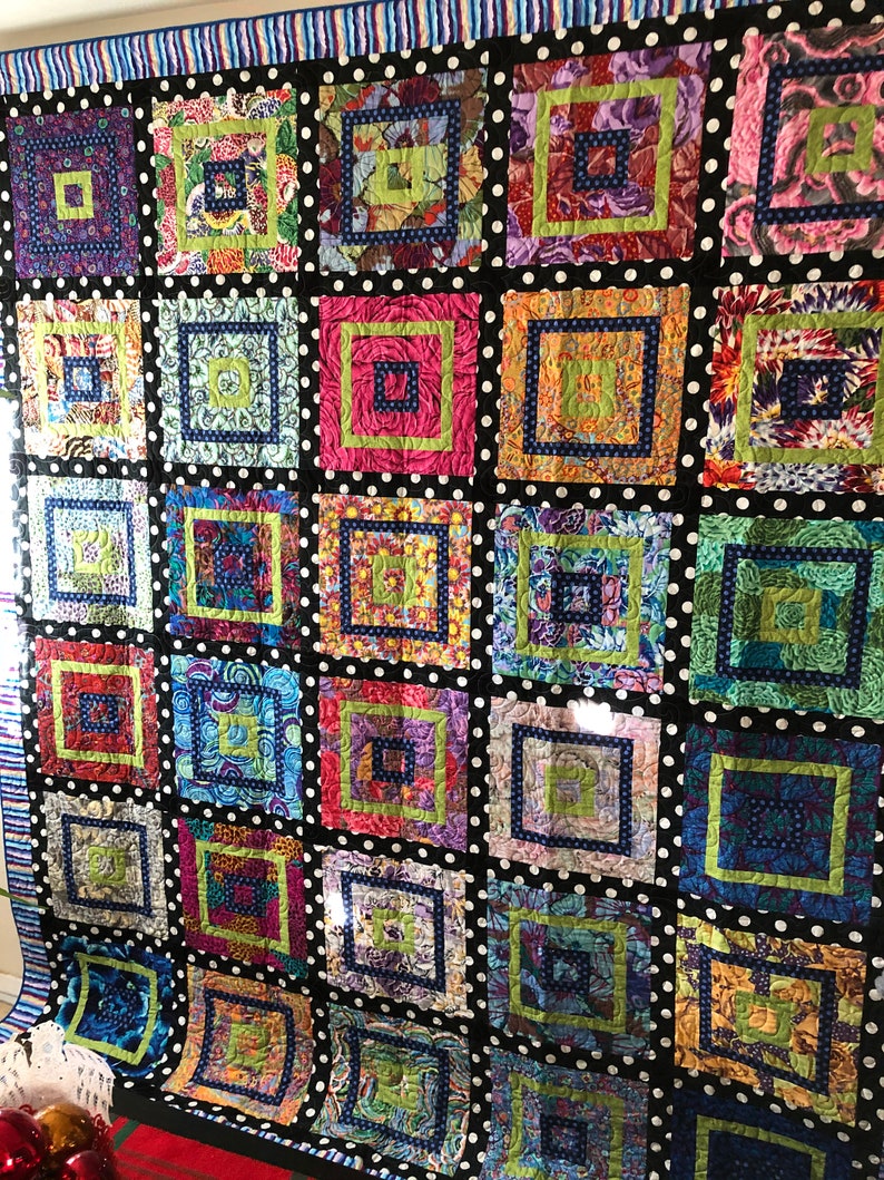 Kaffe Fassett Polka Dot Quilt Etsy