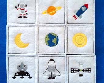 Embroidered Match Game - Wheels - Memory Game - Compliant toy - Quiet time game - Travel game