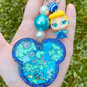 PRINCESS Shaker Keychain with Character Accent/Fidget
