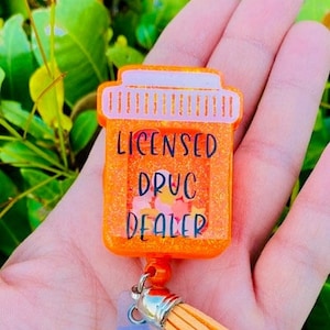RX Bottle Shaker Badge Reel, Pill Bottle Badge Reel, Phamacist Shaker Badge Reel, Shaker Badge Holder,RX Badge Buddy,Shaker Badge Buddy,Cute