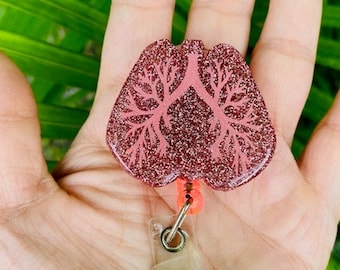 Lung Badge Reel, Medical ID Holder, Belt Clip