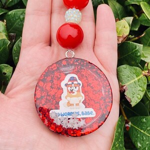Cartoon Dog Beaded Shaker Keychain, Dog Shaker Keychain, Shaker Keychain, Keychains, Dog, Cartoon Keychain, Shaker, Gift Idea, Cute, Bingo