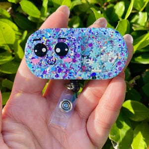Pill Shaker Badge Holder, Shaker Badge Holder, Christmas Badge Reel, RX Badge Holder, Shaker Badge Reel, Nurse Badge Reel, Cute, Holiday
