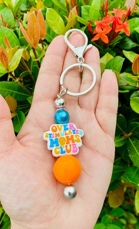 Beaded Mom Keychain Beaded Mom Keychain