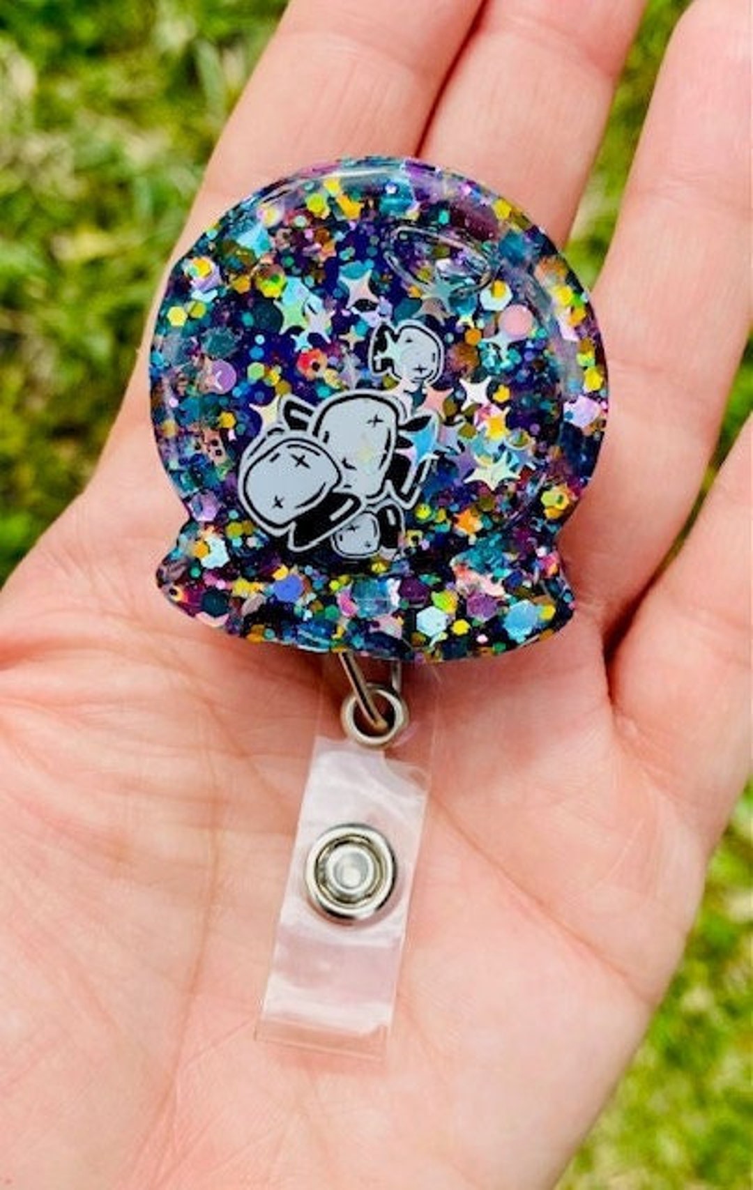 Crystal Ball Shaker Badge Reel, Crystal Ball Badge Clip, Fortune Teller Badge  Holder, Cute Badge Reel, Shaker Badge Holder, Gift Idea, Cute 