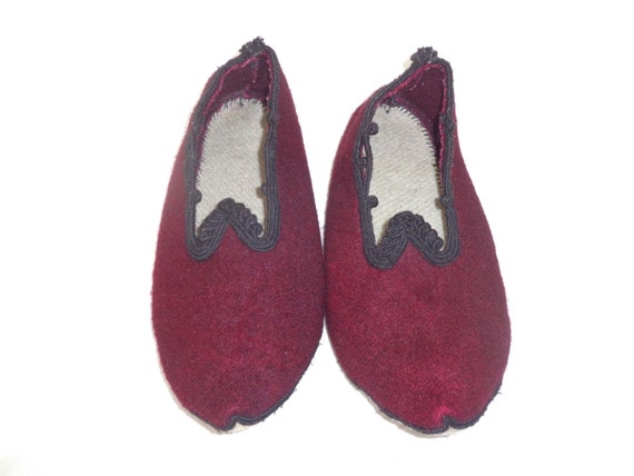 Vintage Bulgarian Folk Slippers. Wool Slippers. - image 8