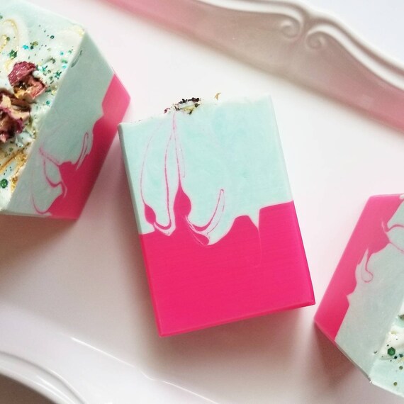 Wild Rose Silk Soap / Handmade Soap / Cold Process Soap