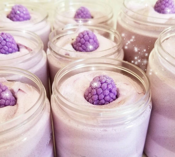 Black Raspberry Vanilla Sugar Whips/ Whipped Soap / Sugar Scrubs / Foaming Bath Whip