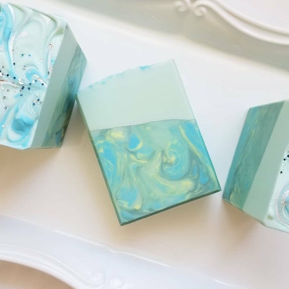 Rosemary Mint Silk Soap / Handmade Soap / Cold Process Soap
