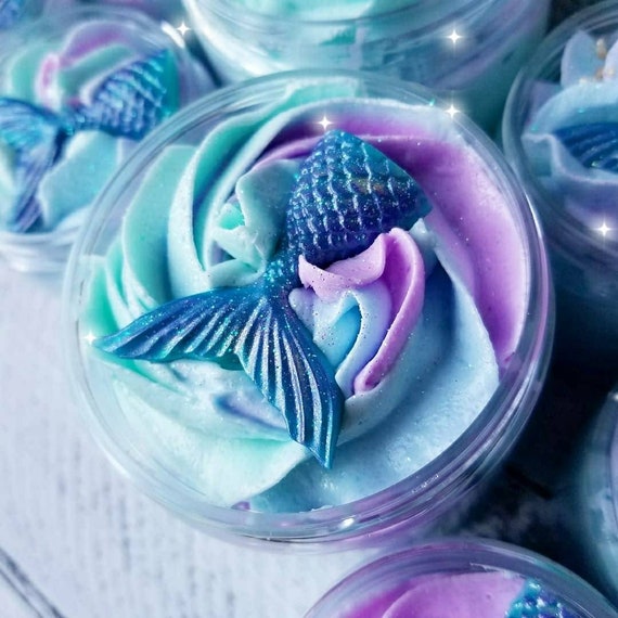 Mermaid Kisses Sugar Scrub Soap /Whipped Soap/ Whipped Sugar Scrub / Foaming Bath Whip