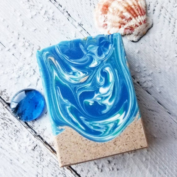 Sea Salt & Driftwood Men's Silk Soap / Handmade Soap / Cold Process Soap