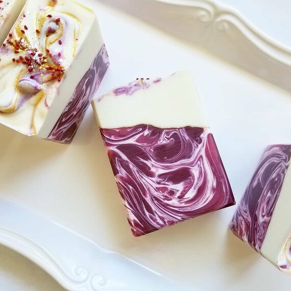 Pomegranate Cider Silk Soap / Handmade Soap / Cold Process Soap