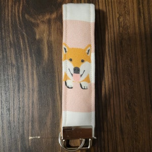 柴犬キーホルダー：パッド入り犬用ストラップ