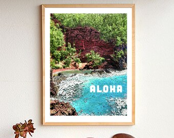Vintage Hawaii Original Art by Local Artist Aloha | Etsy