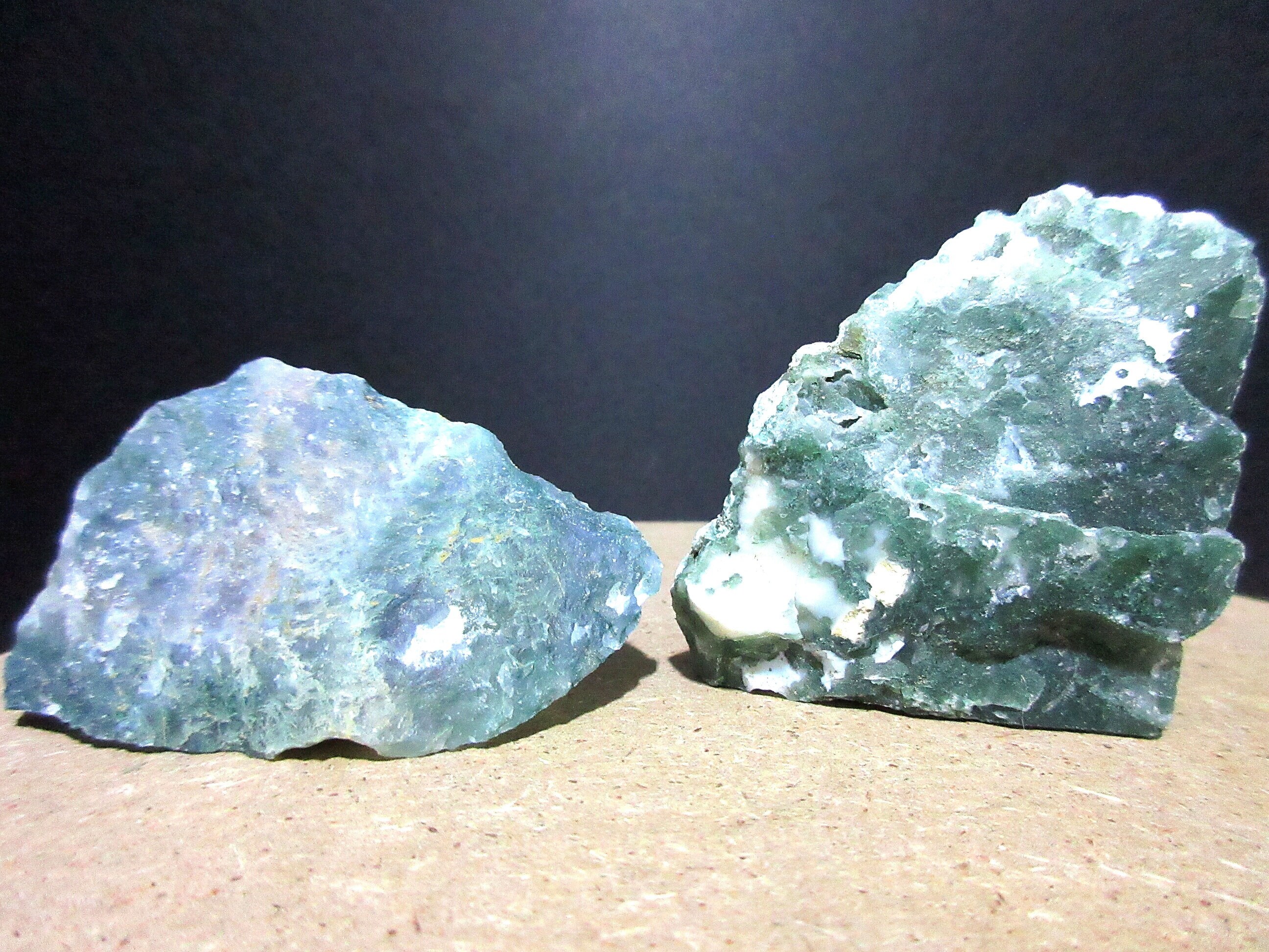 Raw green Moss Agate | Etsy