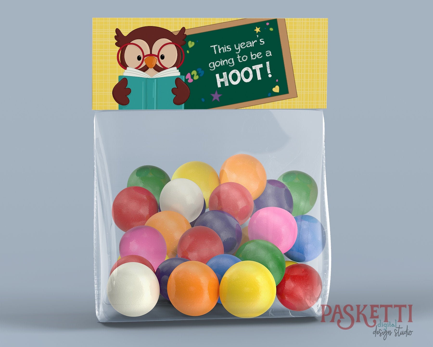 Printable OWL Bag Topper INSTANT DOWNLOAD : Hoot Back to - Etsy