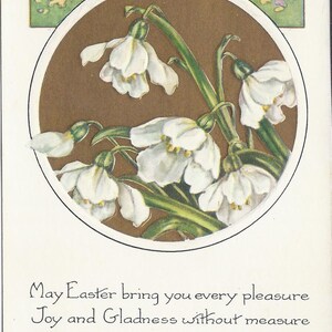 Alte Vintage Ostern Postkarte, Blumen, Frühling