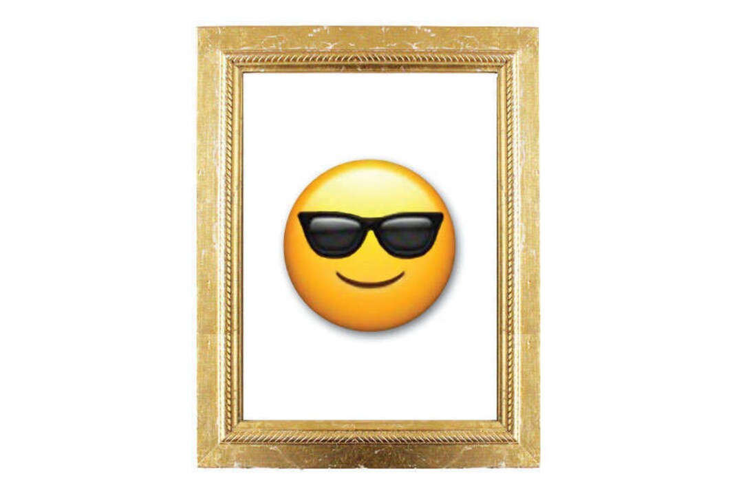 Inspirational Wall Art Emoji Cool Instant Download Gift Etsy