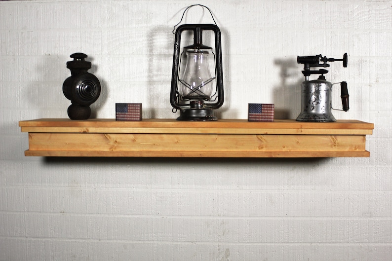 Floating Shelf With Hidden Gun Storage and Personalized Key Etsy