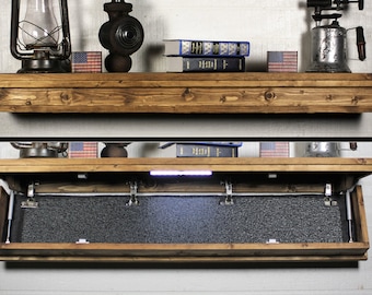 Hidden Gun Storage, Hidden Gun Safe For Pistols, Solid - View #7