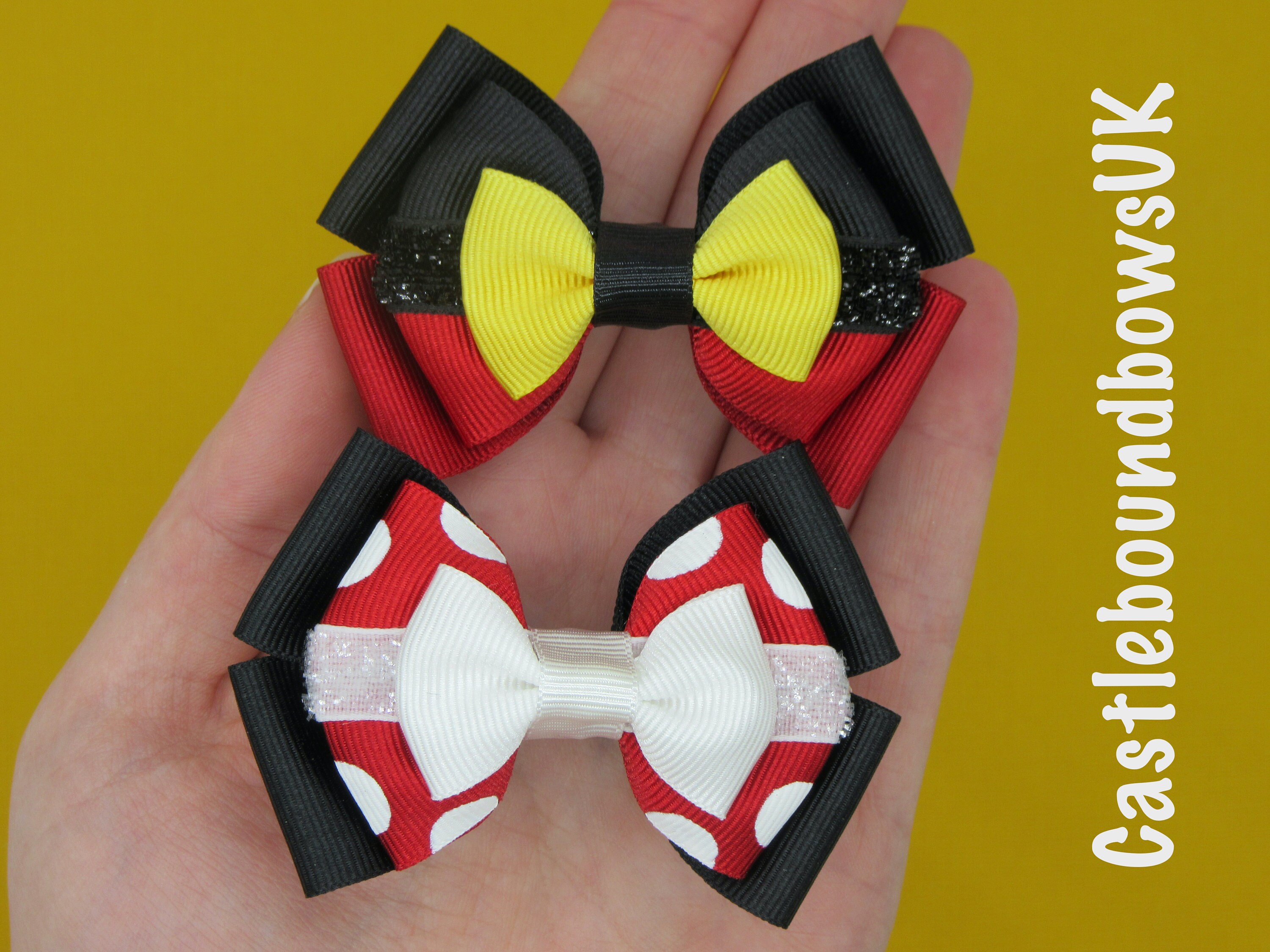 Mickey Mouse Hair Bows