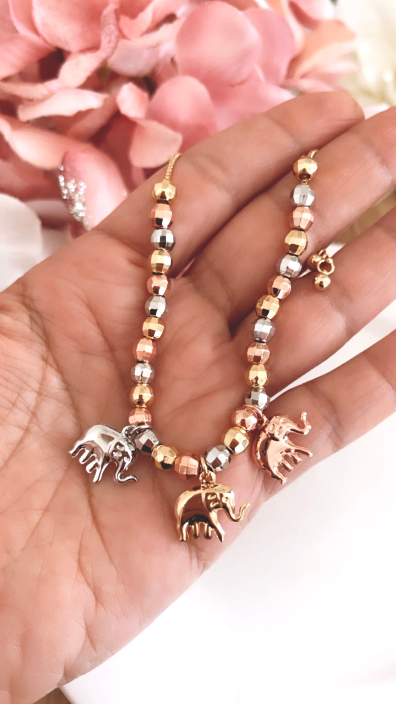 Evil Eye Elephant Bracelet Elephmant Bracelet for Luck Gold Etsy UK