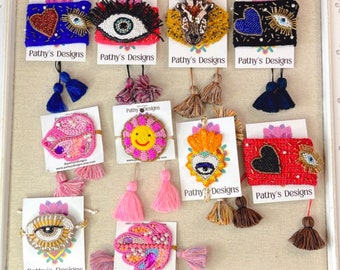 SALE 200 BRACELET embrodery handmade -exclusive designs-beads bracelet