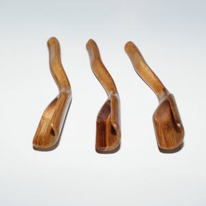 Natural Bamboo Spoons for Bath Salts, Honey, Coffee, Loose Tea, Spices/ Condiment spoons Medium about 7 inches long image 2