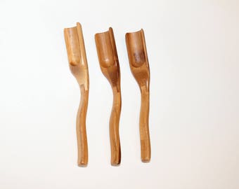 Natural Bamboo Spoons for Bath Salts, Honey, Coffee, Loose Tea, Spices/ Condiment spoons - Medium- about 7 inches long