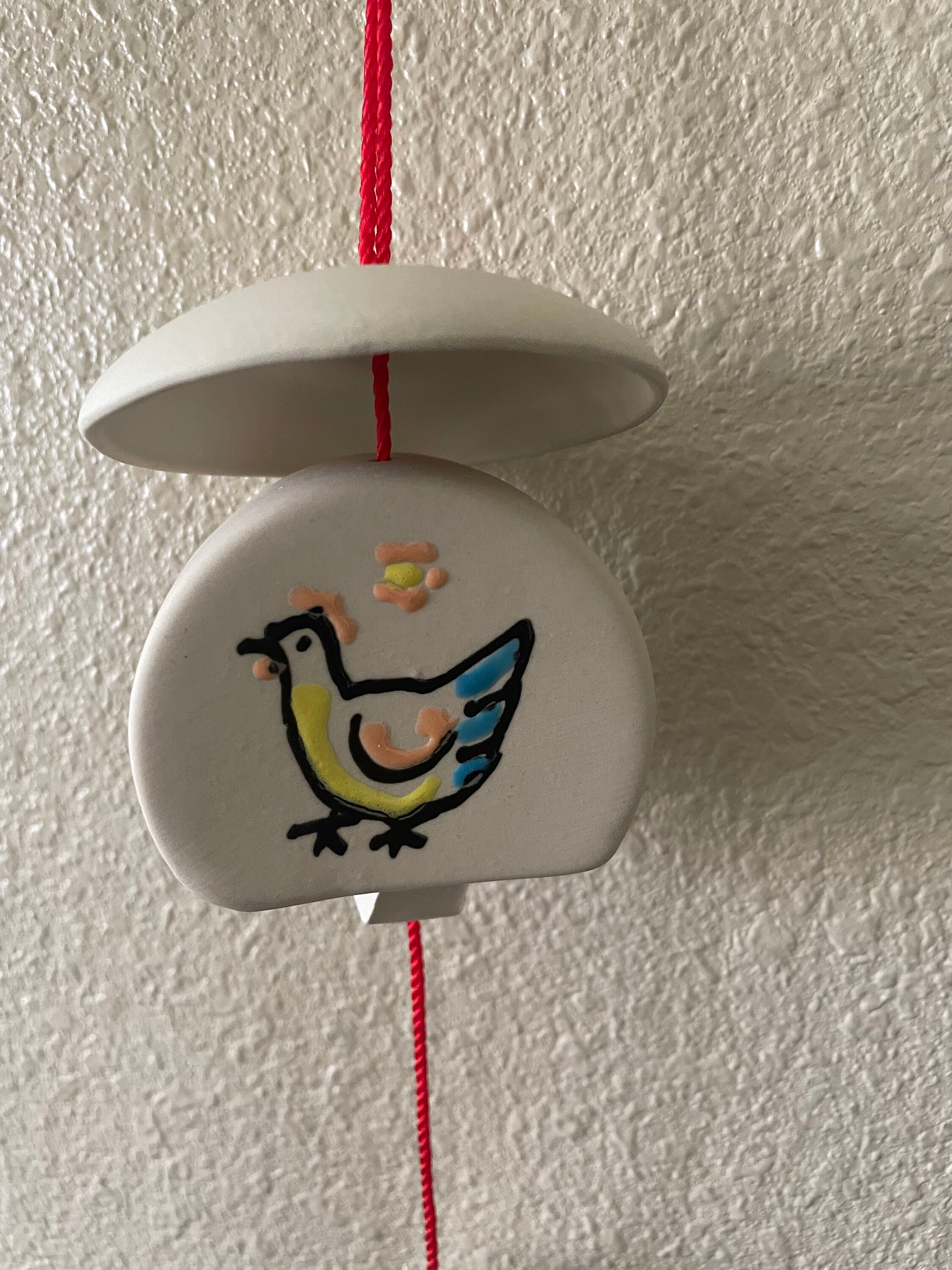 Hand Painted Ceramic Wind Chime Etsy