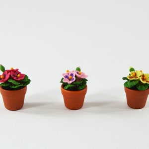 Tiny decorative dollhouse miniature hand made clay flower~Home decoration~Computer desk decoration~Wedding Gift