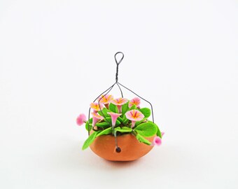 Tiny decorative dollhouse miniature clay flower~dollhouse decoration~home decoration~wedding gift~computer desk decoration~hospital visit