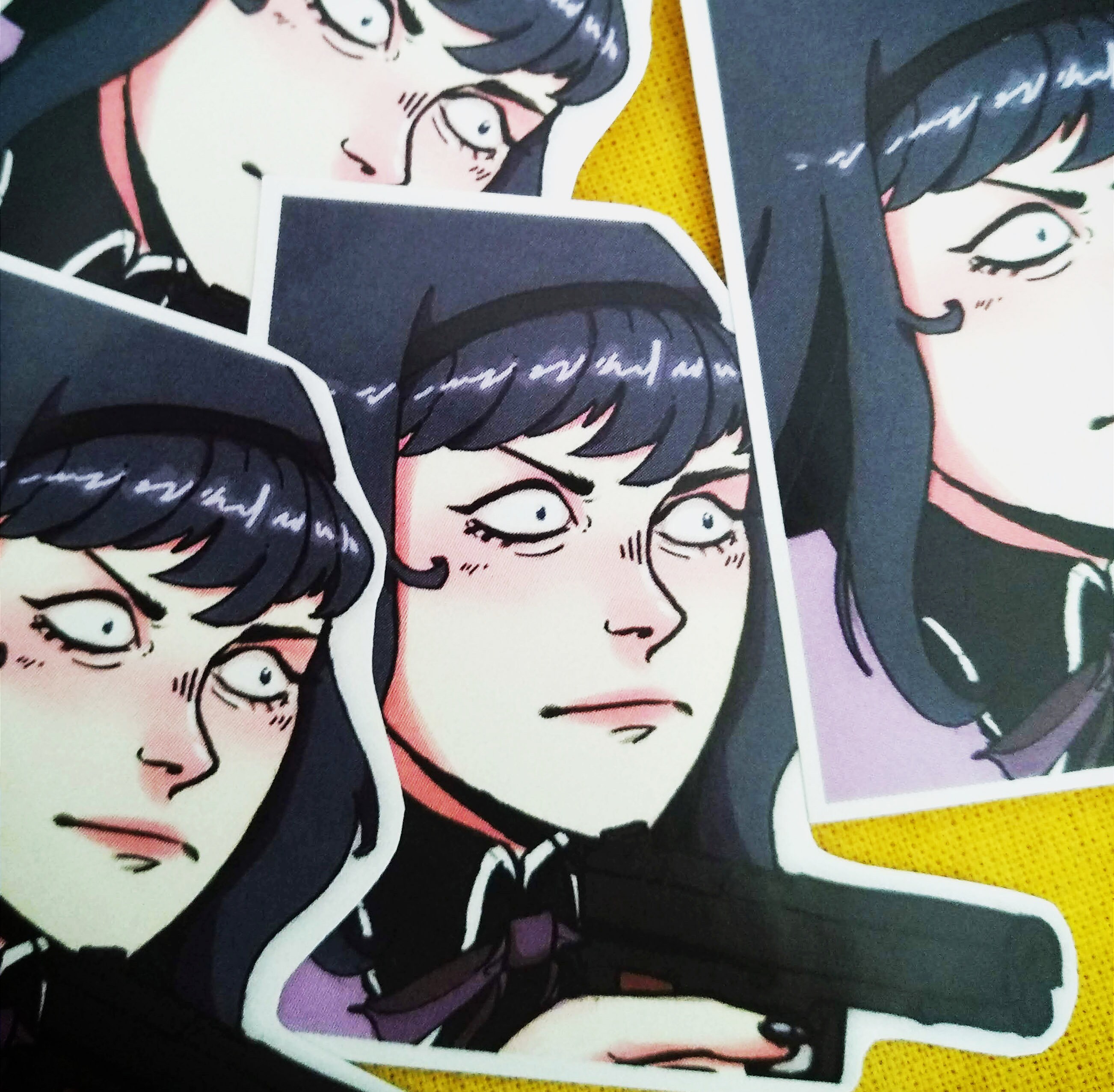 Homura Akemi Madoka Magica Meme Sticker Anime Fanart Etsy