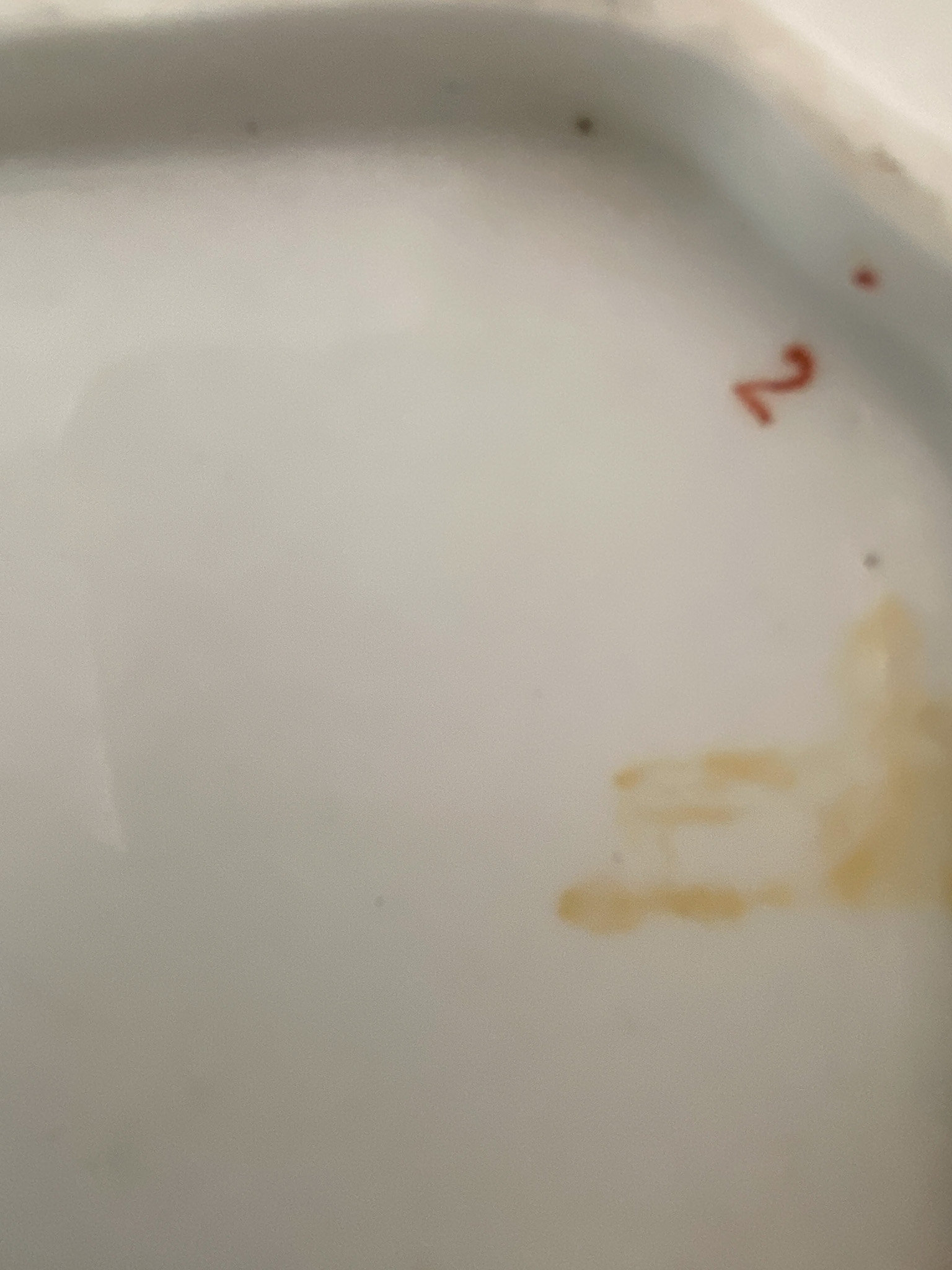 Vintage Green and White Chinese Floral Serving Platter With Scalloped