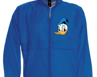Disney Donald Duck wiatrówka dla dorosłych dzieci kurtka przeciwdeszczowa kurtka Disney z nadrukiem odzież unisex moda Disney