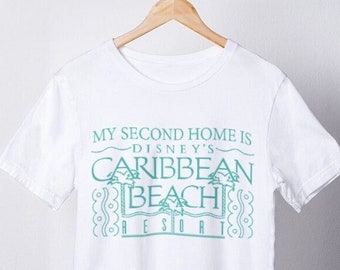 Disneys Caribbean BeachInspired Printed Tee T shirt Sweatshirt Adult Kids Matching Family Disney Tees Disney World Disney Resorts Gifts