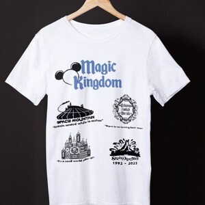 Camiseta inspirada en el Reino Mágico de Disney, camiseta unisex para adultos de Disney World, regalo de Disney para vacaciones familiares, camisetas de Disney Parks Space Mountain