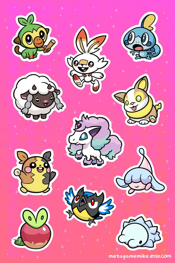 Pokemon Sticker Sheets