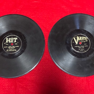 Antique 78 Records (2) Foy Willing and the Riders of the Purple Sage