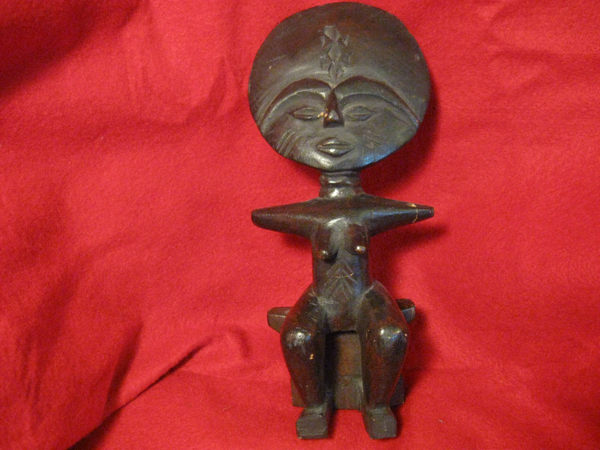 Antique African Fertility Goddess Statue Wooden Etsy