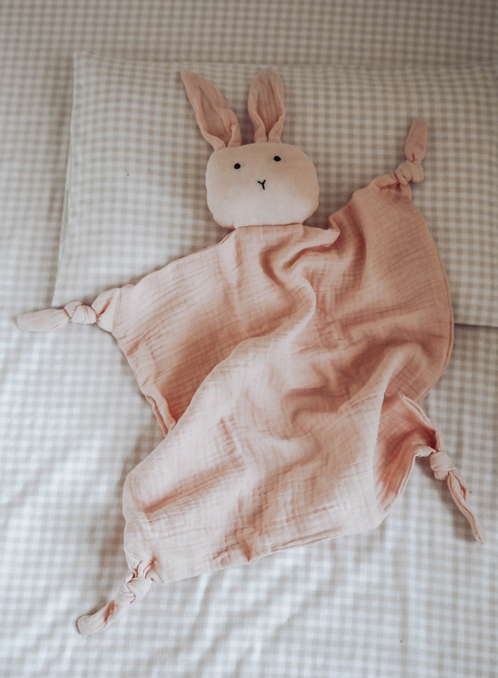 Baby Comforter Bunny Muslin Unisex Newborn Gift Cloth Security Blanket