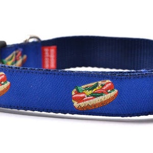 Hot Dog Collar - Chicago Style - Navy Medium